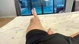 luscious teen nurse performs sperm analysis