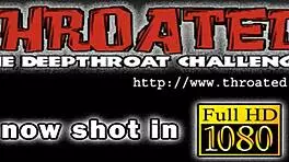 teen deepthroats huge cock in hardcore face fucking session