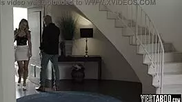 busty teen babysitter's ass pounded by mature client