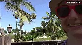 Lovely teen 18+ sluts threesome sex outdoors