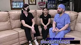 dr tampa's bratty orphan mya in suggestive cheerleading physical.