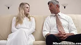 handsome mormon teen 18+ bounces on big hairy prick