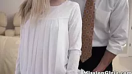 handsome mormon teen 18+ bounces on big hairy prick