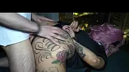 Policewoman handcuffed, fucked by criminals, cums in mouth!