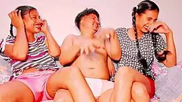 teen 18+ girls fucked by guy in ffm threesome