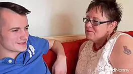 Mature BBW FUCKS Young Gardener Sam