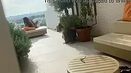 Fucking the hotwife while neighbor watches 😏