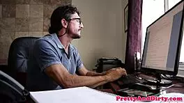 glam step daughter hungry for her bud's cock