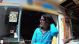 Shy Cute European Amateur Teen Girl Horny Masturbating in Public Czech Mall Shop