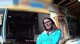 Shy Cute European Amateur Teen Girl Horny Masturbating in Public Czech Mall Shop