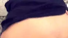 Bold Teen Flashing Tits and Ass in Public Tourist Hotspot for Intense POV Sex