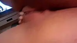 Latina performs intense anal self-fucking part 1