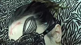 Reluctant cum rag turns into a cum slut!