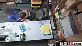 Banging this cute teen thief good 😏