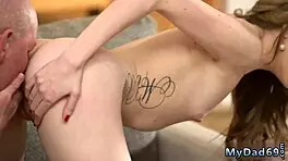 Blonde teen masturbates and cums, she says in Russian