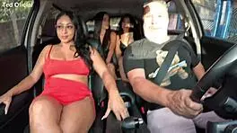 Interracial Street Car Orgy