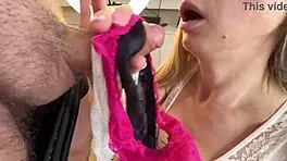 sniffed her panties and fucked the milf hard