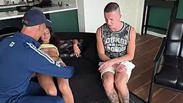 Cuckold Watches Stranger Cum in Wife's Pussy