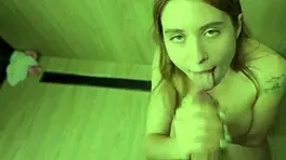 wet t-shirt pussy fuck in shower pov