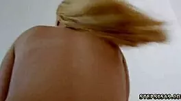 Amateur teen moans her girlfriend's name while fighting for feet 😈