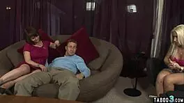 Hot teen Sammie Spades learns about big dick in threesome