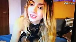 Sexy blonde slut looks and talks specifically on webcam