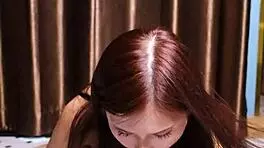 april maxima sucking a dildo before she gives it a footjob