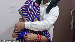 Muslim Stepfather Fucks Hindu Stepson's Wife in Threesome