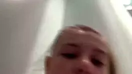 Extreme locker room masturbation