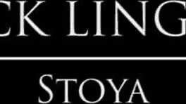 babes com showcases stoya in black lingerie for a photoshoot.