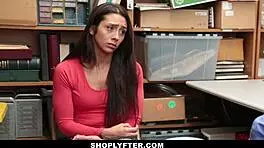 Tiny latina teen shoplifter fucked