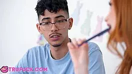 Petite Teen Scarlet Sucks Diego Off And Rides Him To Cum Finish POV