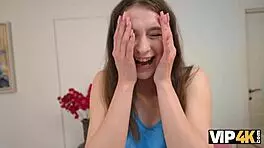 Two Beautiful Russian Teens Share a Cock in Hardcore Bisexual Threesome with Moaning