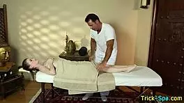 amateur babe back rubbed