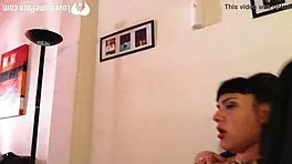 naughty babysitter teases with stunning body