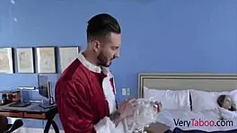 Stepdad dresses as saint nick for dick