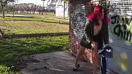 a good day for squirting in the public park