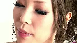 Petite Japanese teen gets deep creampie in massage parlour