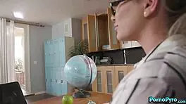 Blonde Student Scarlit Scandal Eats Ebony Teacher Adira Allure's Pussy