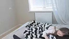 Amateur Girl Secretly Sucks Cock While Milf Shows Tits