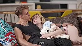 Step-dad's cock will make it all better for this slutty girl