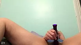 blonde solo masturbation petite