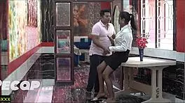 Wife comes back early and catches them in rough sex before divorce