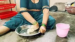 indian desi moms fucking hard-core kitchen