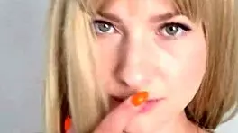 Blonde Colleague Sucks Big Cock Until Cum Swallow