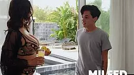 busty stepmom caught fucking young 18+ stepson