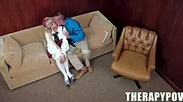 Afraid Of Kissing With Therapy Shell Be Licking Dicks In No Time