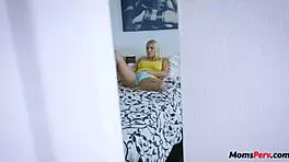 Blonde Woman Masturbates With Help