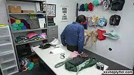 shoplifter emma helps lp satisfy his needs