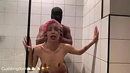 Michikomalandro Sucks Bbc Then Anal In Shower